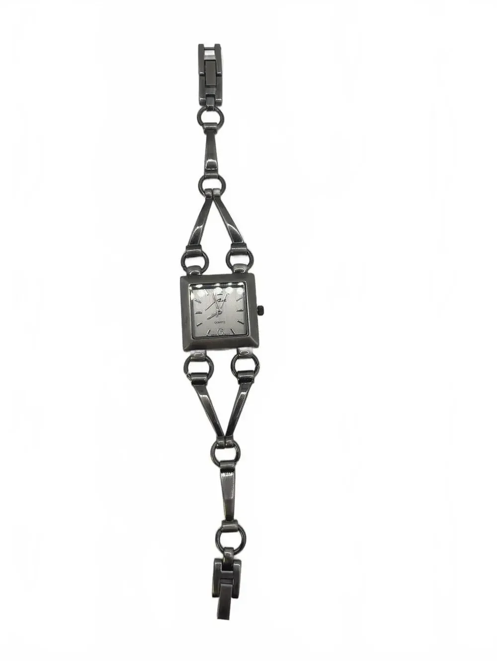 Women's Wristwatch Square Face Silver Tone by Personal Accents Stainless Steel